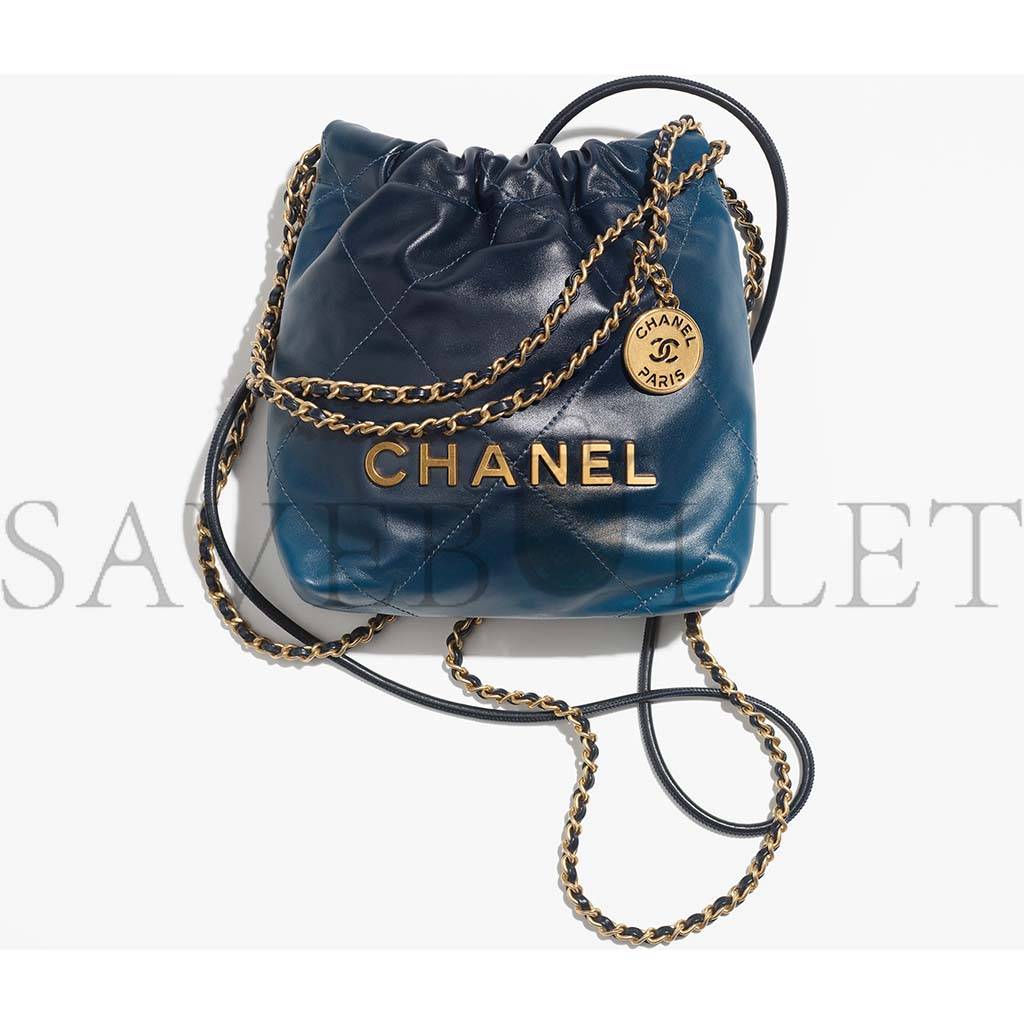 CHANEL 22 MINI HANDBAG AS3980 B10681 NN490 (20*19*6cm)